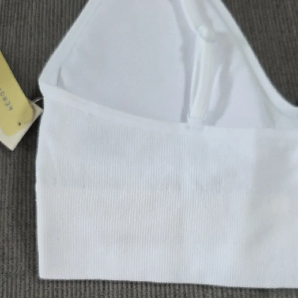 Aeropostale White Bralette With Spaghetti Straps, Seamless, Size Med, NWT - Picture 7 of 15